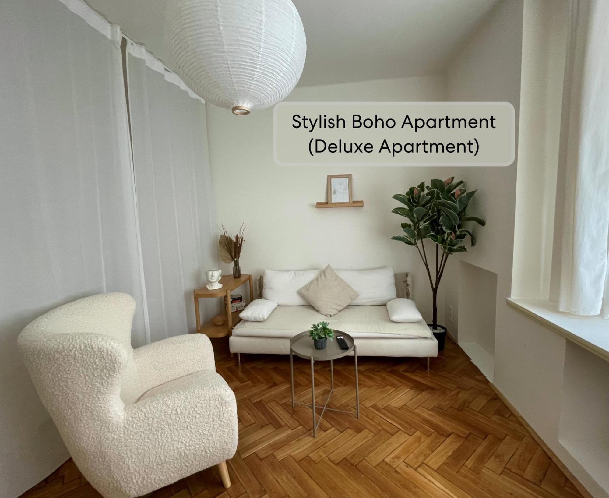 Urban Retreat I Modern Boho Apartments In Lovely Letna District - 10 Minutes From Old Town Πράγα Εξωτερικό φωτογραφία